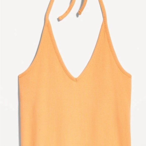 Cropped Halter tank top, Rib-Knit, V-Neck Top for Women, NWT OLD NAVY - Picture 2 of 7